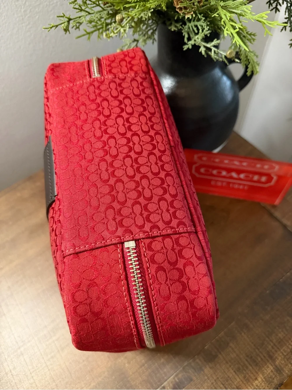 Coach Vintage Signature Cosmetic Bag